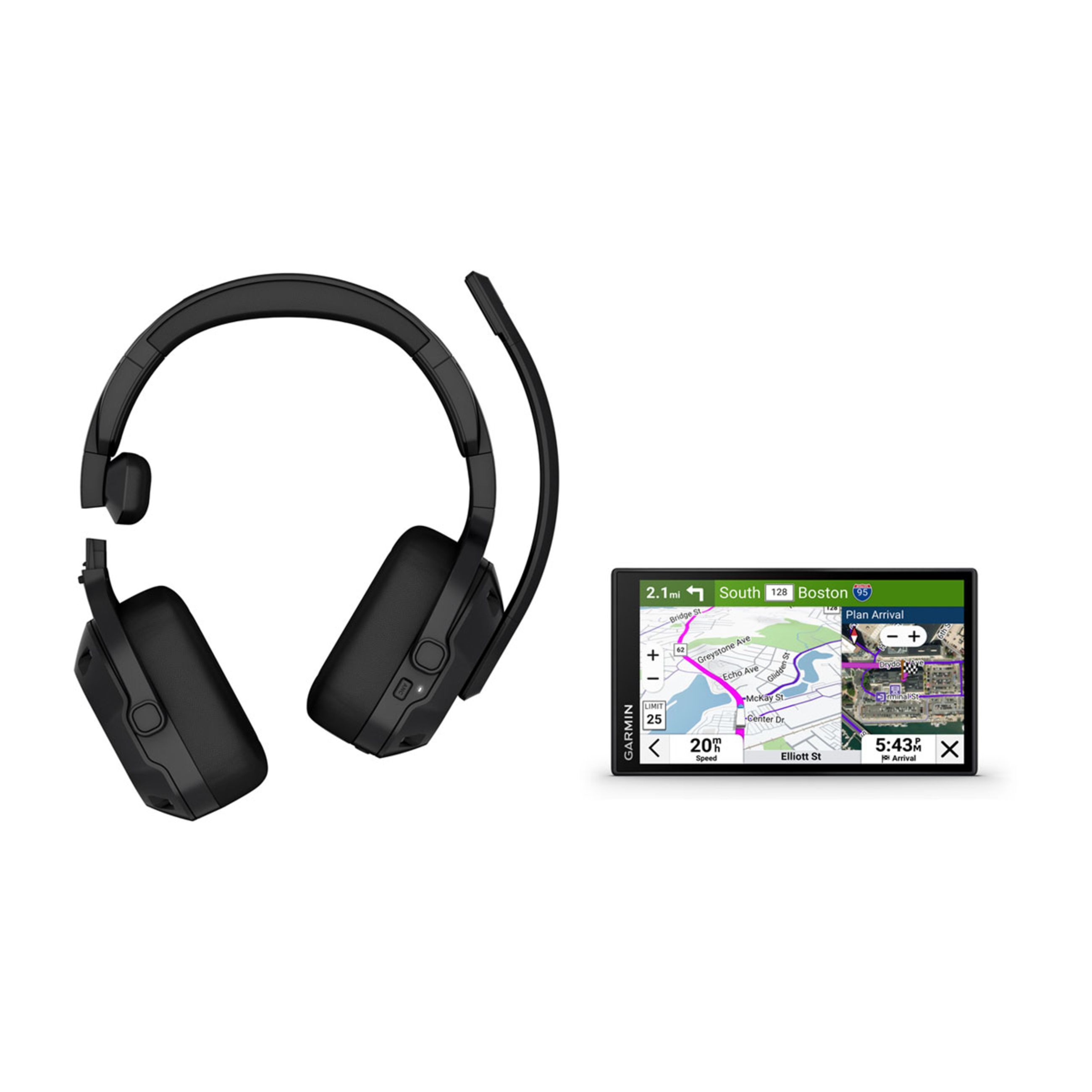 DēZl Otr720 - 6" Gps Truck Navigator With DēZl Headset 210