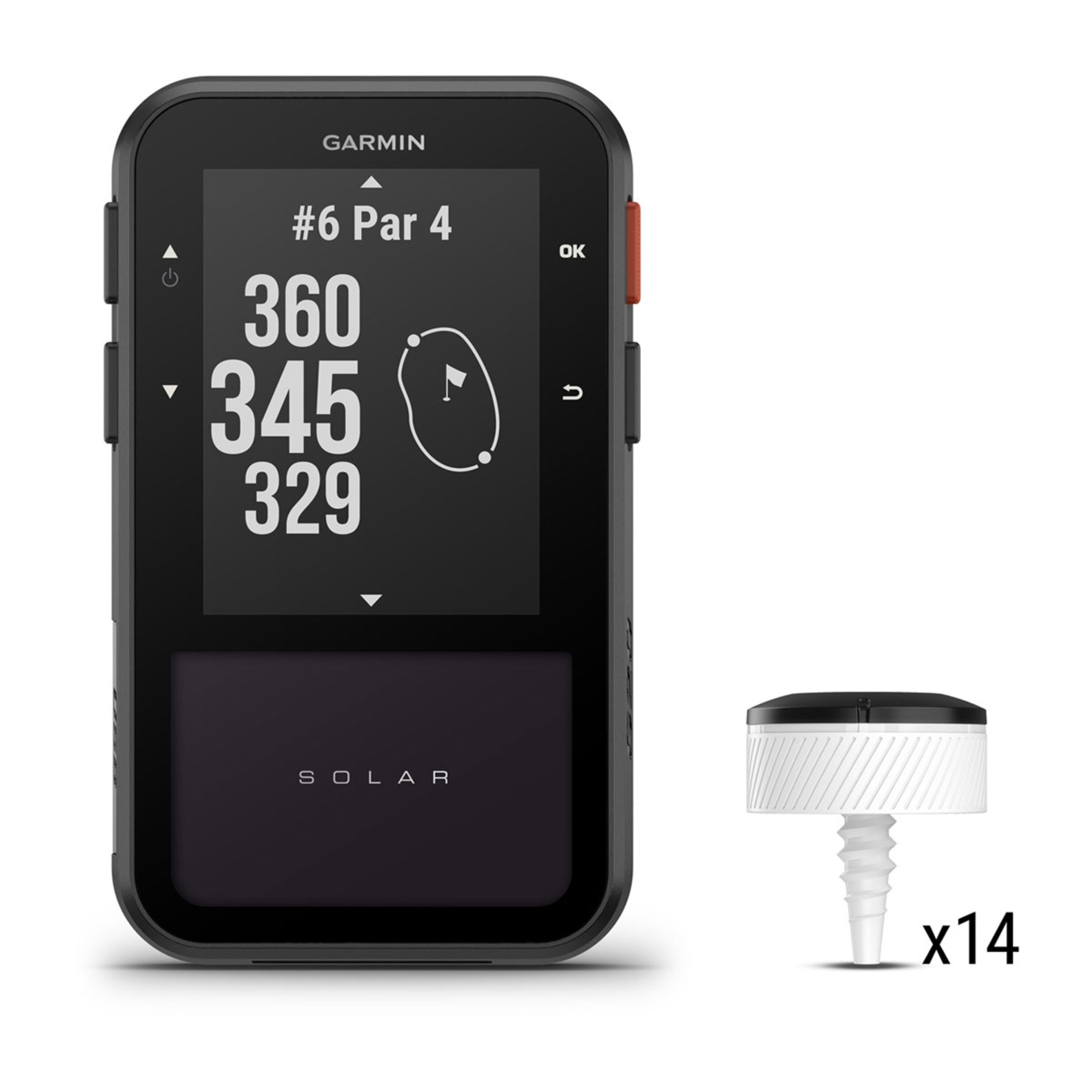 Approach G20 Solar - Gps Golf Handheld And Approach Ct10 Club Tracking Sensors