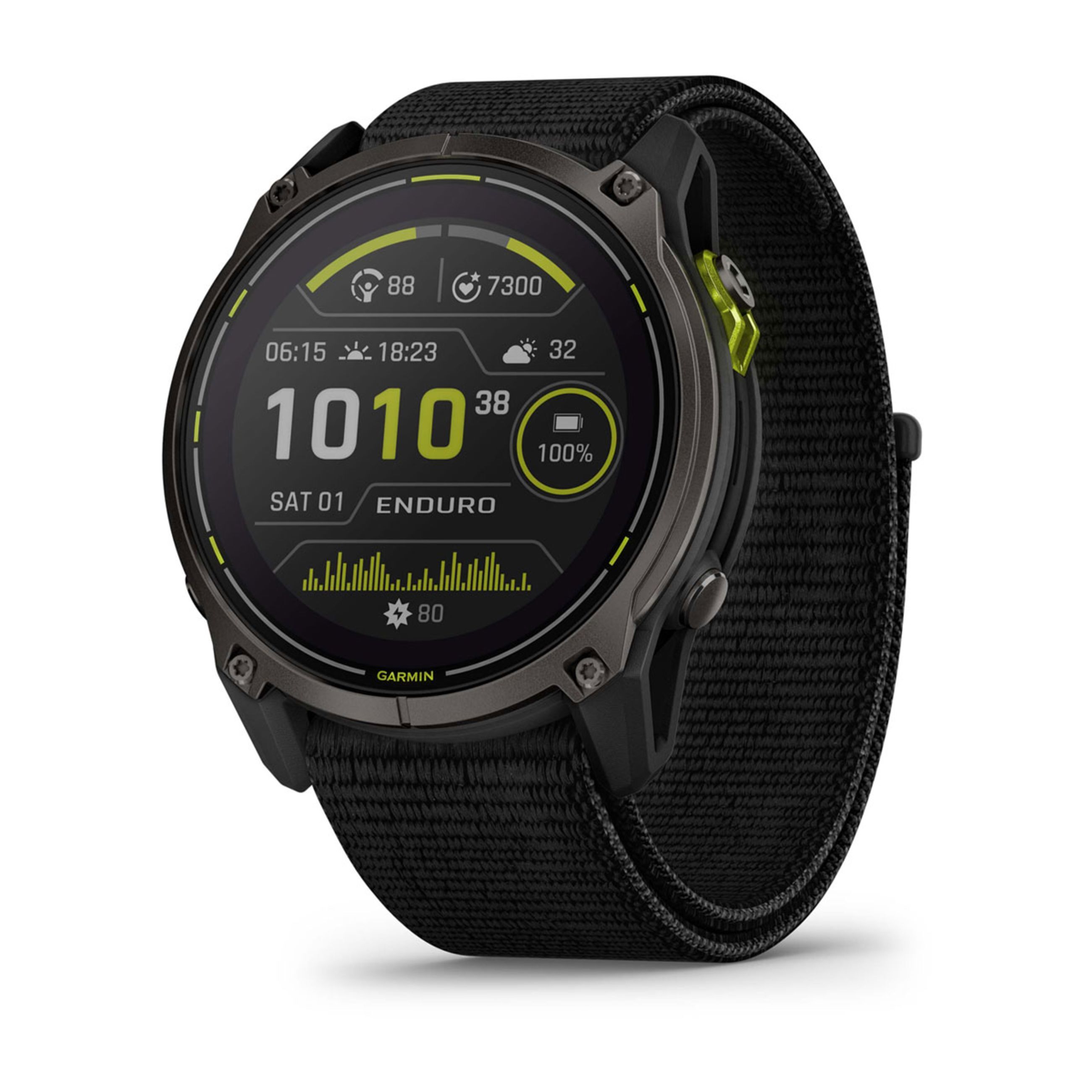 Enduro 3 - Carbon Gray Dlc Titanium With Black Ultrafit Nylon Strap