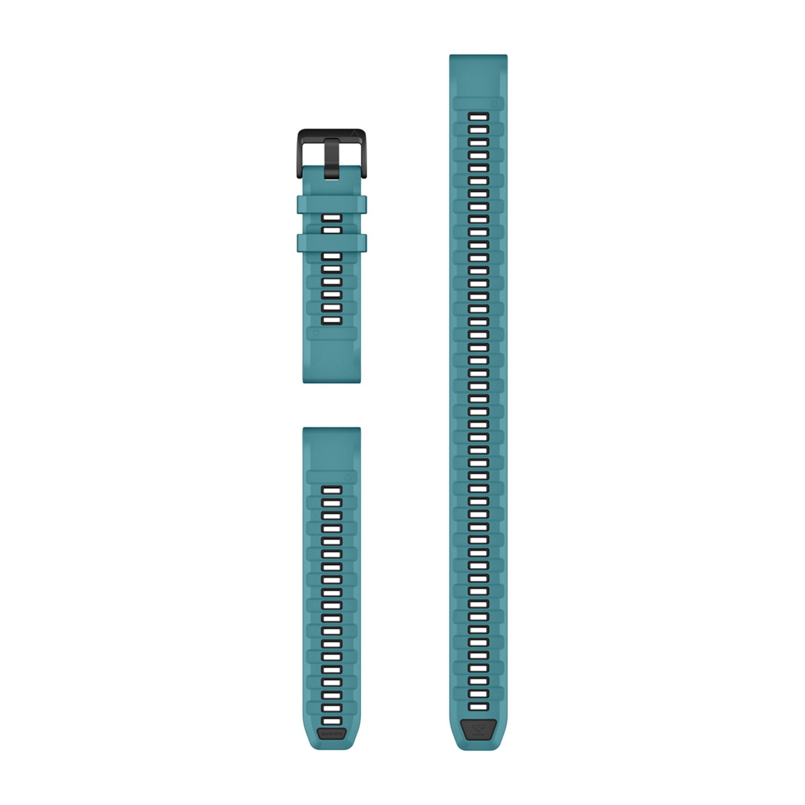 Quickfit 22 Watch Straps - Turquoise Silicone (3-Piece Dive Set)