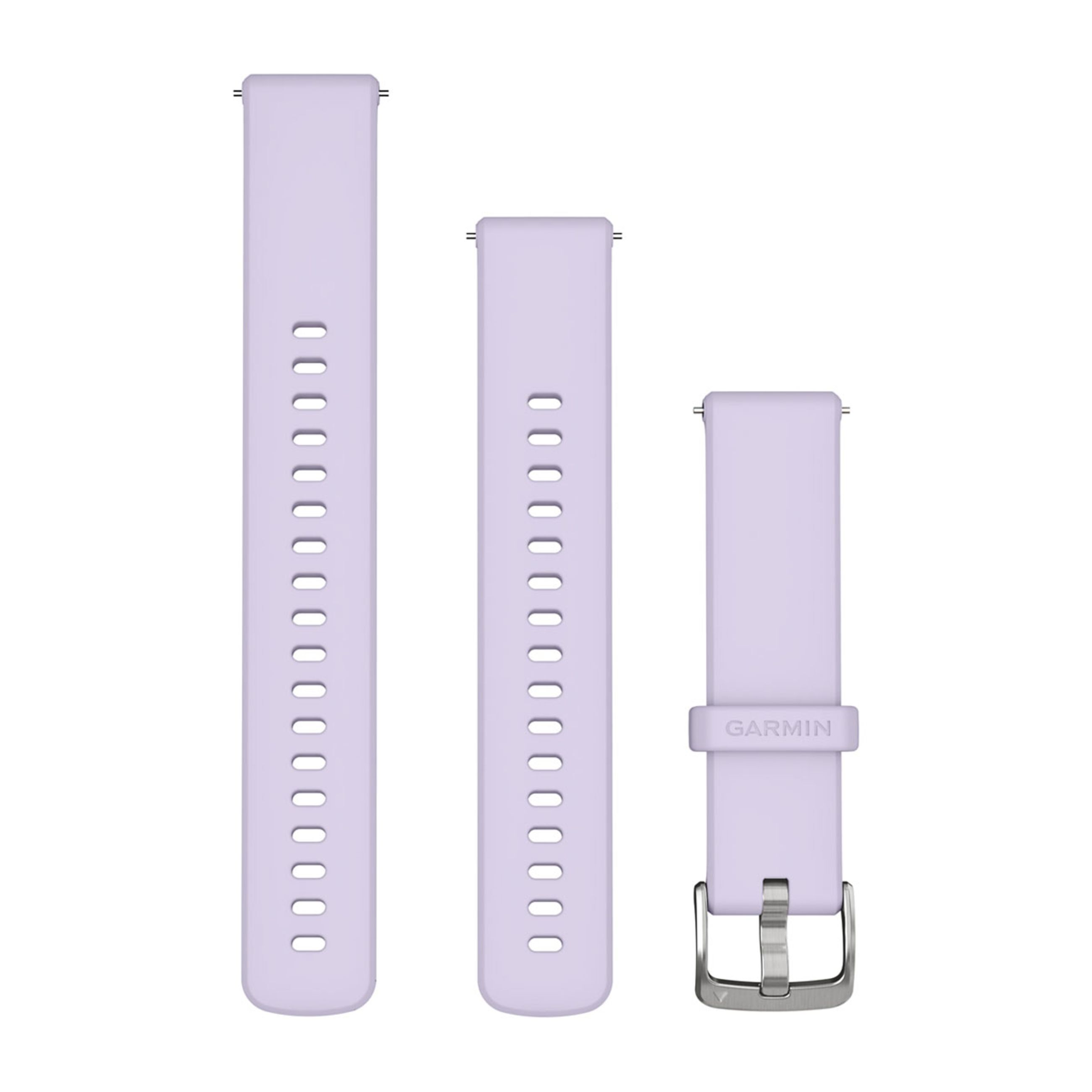 Quick Release Bands (18 Mm) - Periwinkle Silicone With Silver Hardware