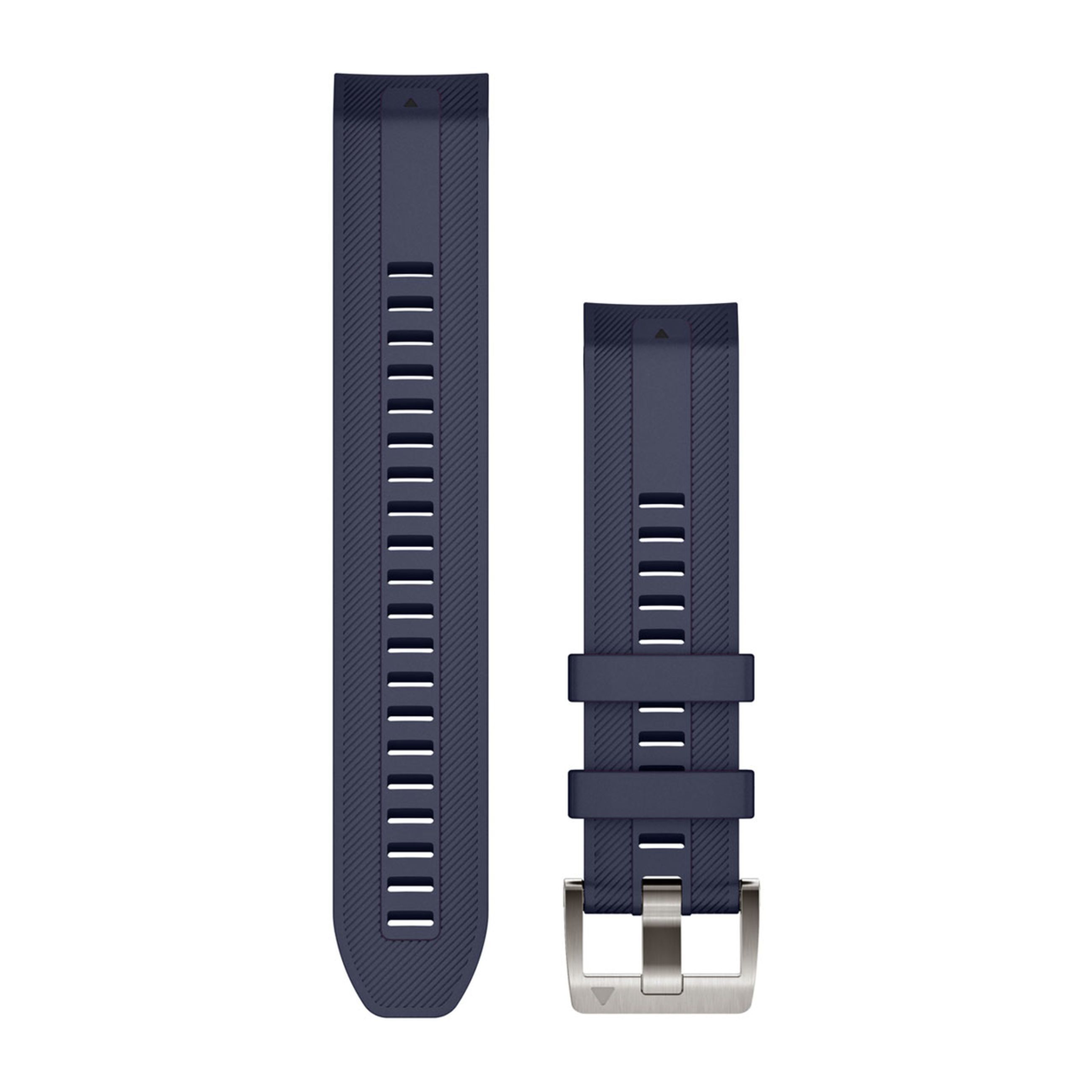 Quickfit 22 Watch Straps - Navy Silicone Strap