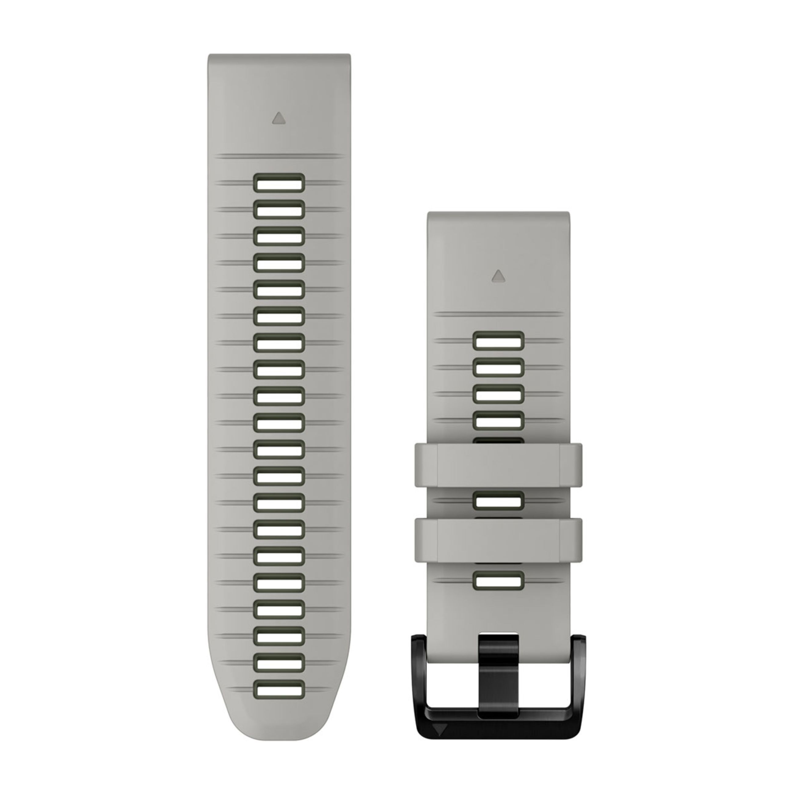 Quickfit 26 Watch Bands - Fog Gray/Moss Silicone