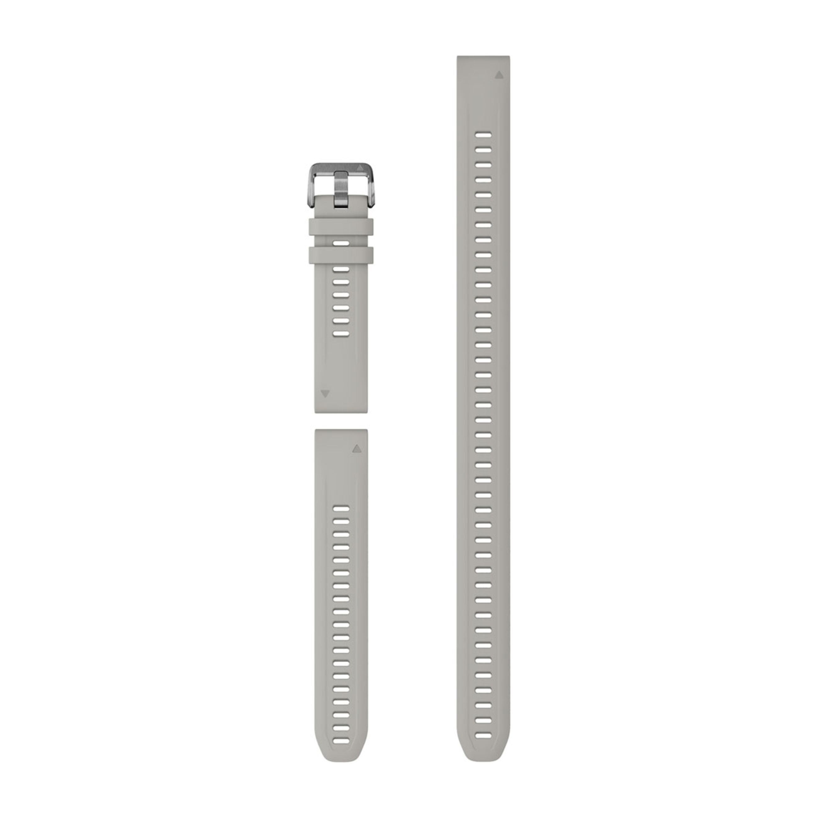 Quickfit 20 Watch Bands - Fog Gray Silicone (3-Piece Dive Set)
