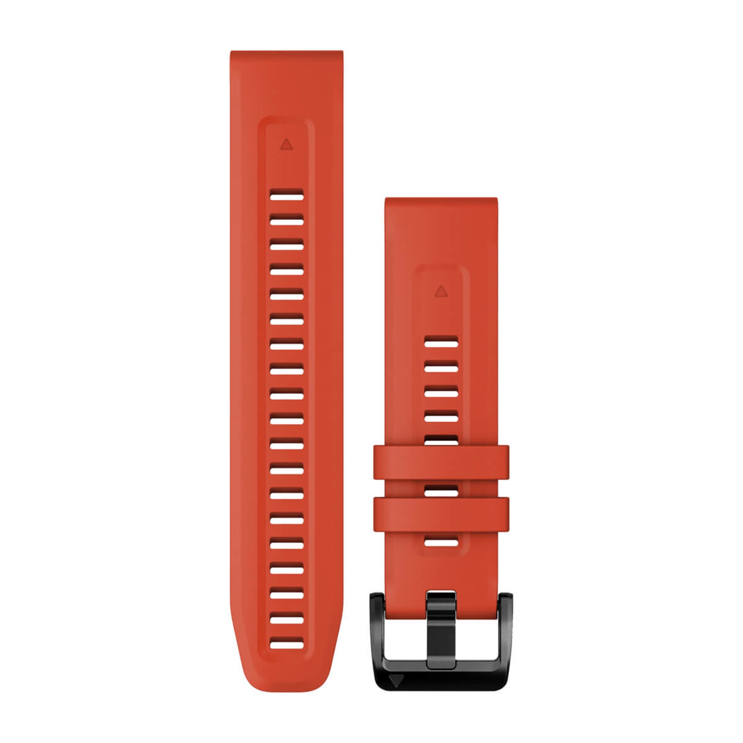 Quickfit 22 Watch Straps - Flame Red Silicone